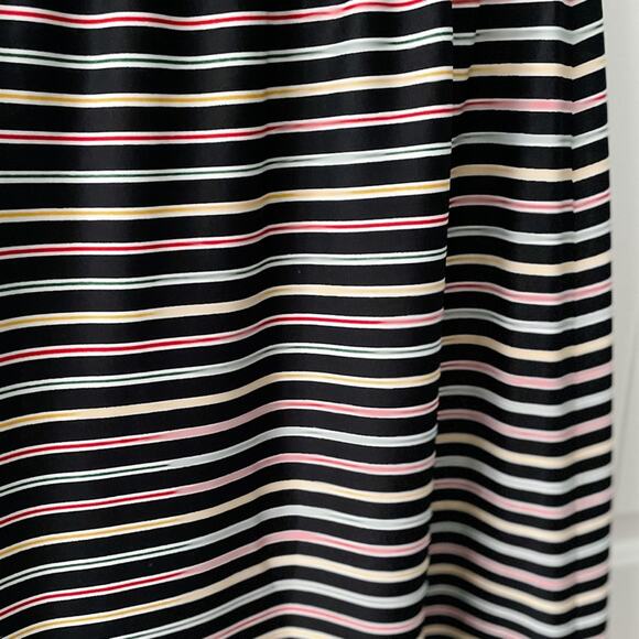 Vintage 70s striped tribal boho A-line pull on maxi skirt size small XS/S - Picture 3 of 8